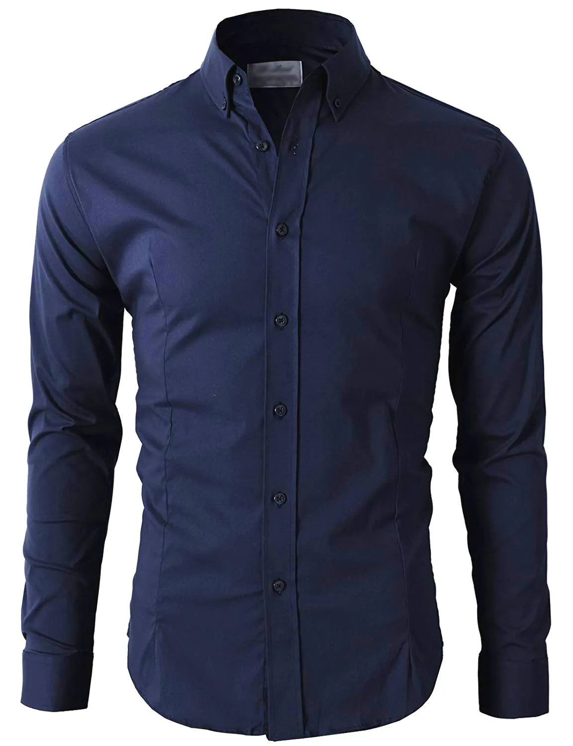 Men's Casual Shirt Button Down Slim Fit Long Sleeve Formal Shirts PS 24