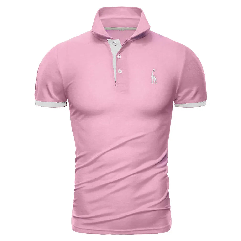 New Mens Polo Shirt T-Shirt Top Short Sleeve Contrast Colours S M L XL PL05