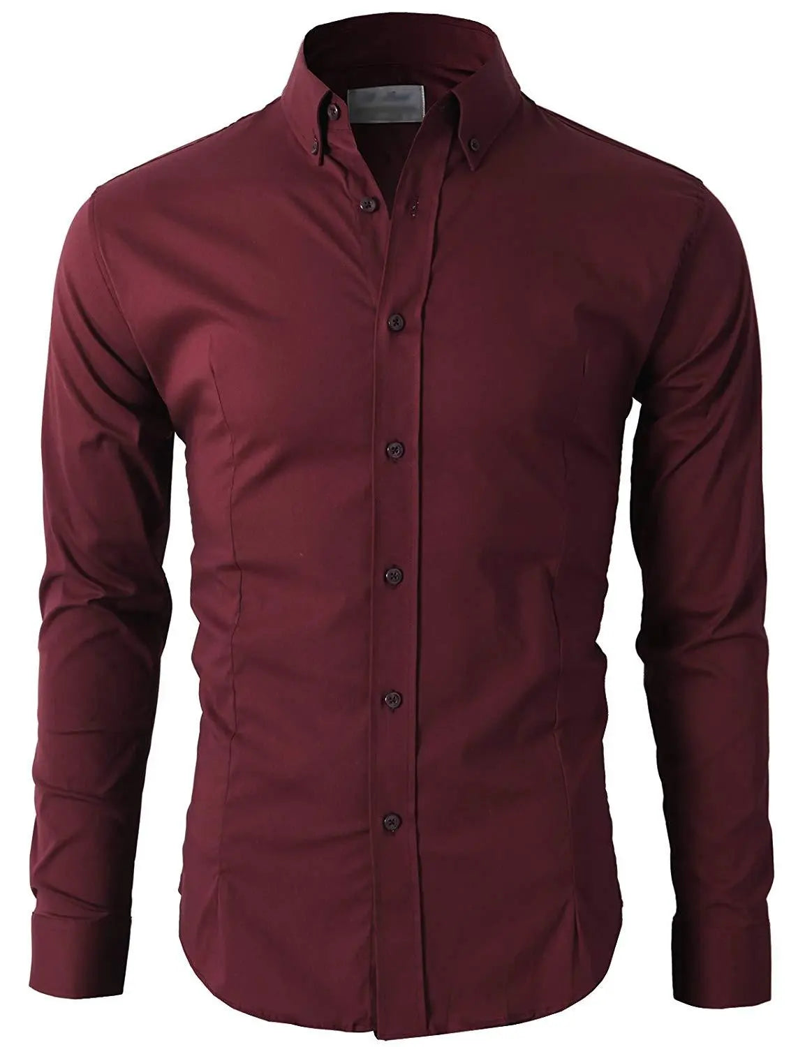 Men's Casual Shirt Button Down Slim Fit Long Sleeve Formal Shirts PS 24