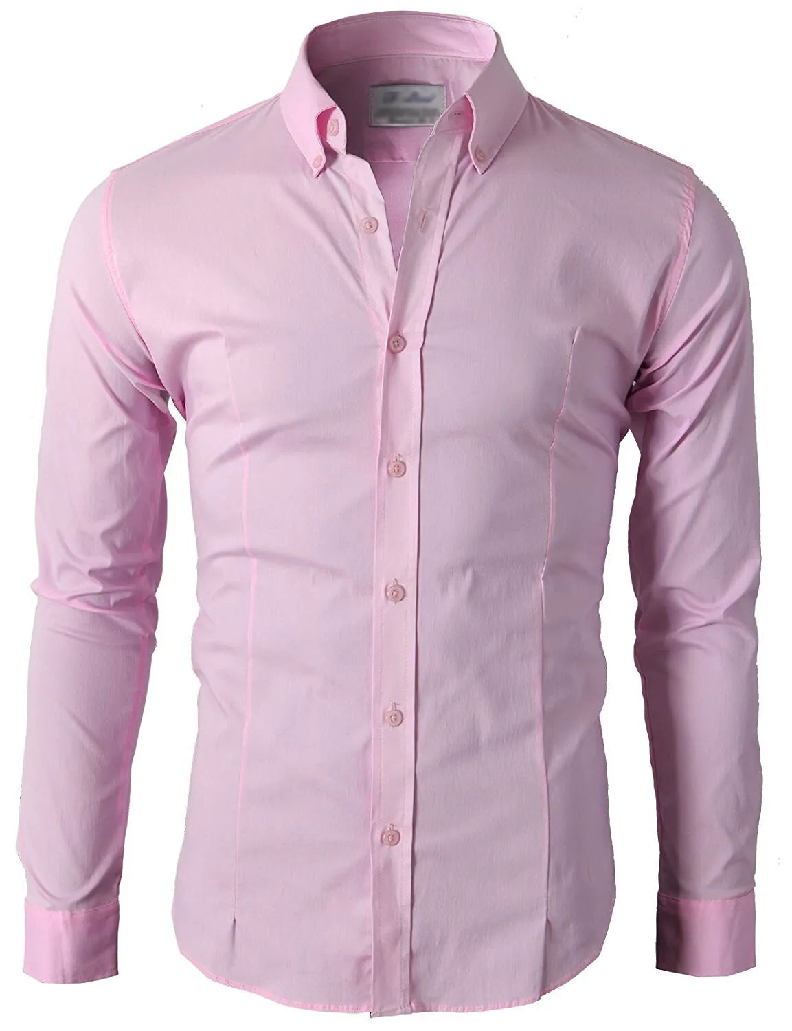 Men's Casual Shirt Button Down Slim Fit Long Sleeve Formal Shirts PS 24