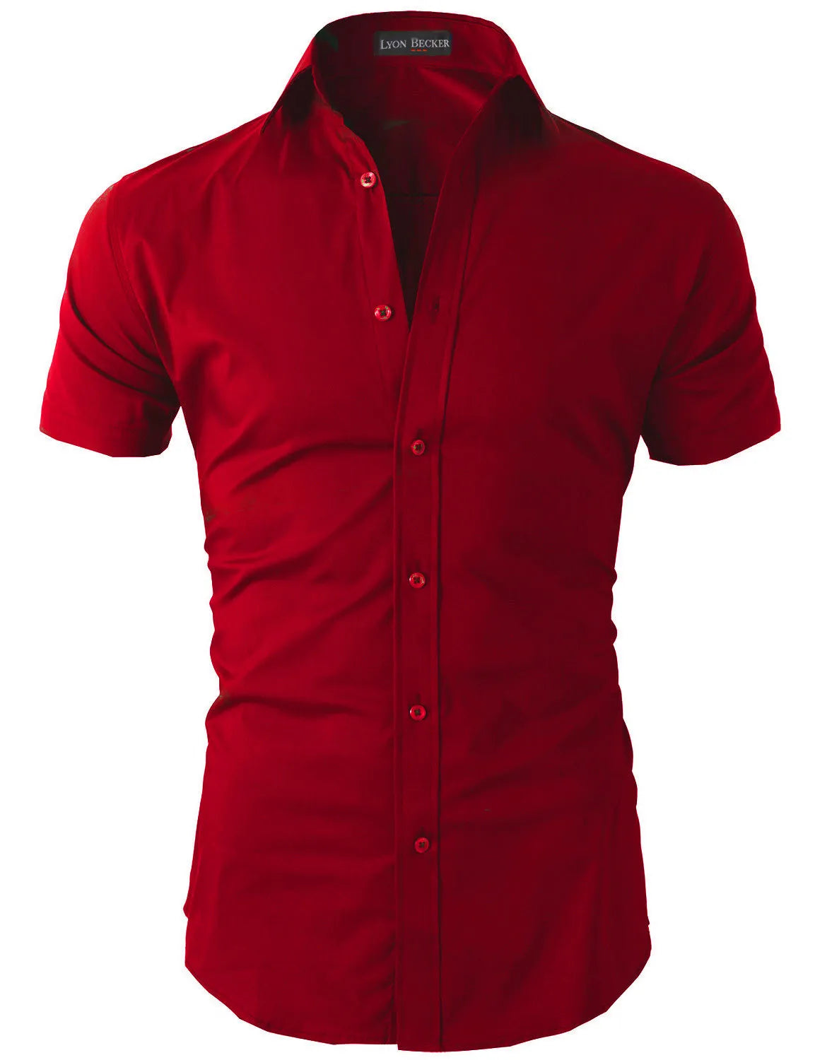 Mens Short Sleeve Shirts Casual Formal Slim Fit Shirt Top PS 05