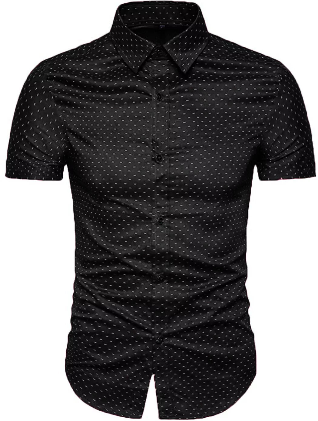 Mens Casual Shirts Smart Printed Shirt Short Sleeve Summer Top RH11