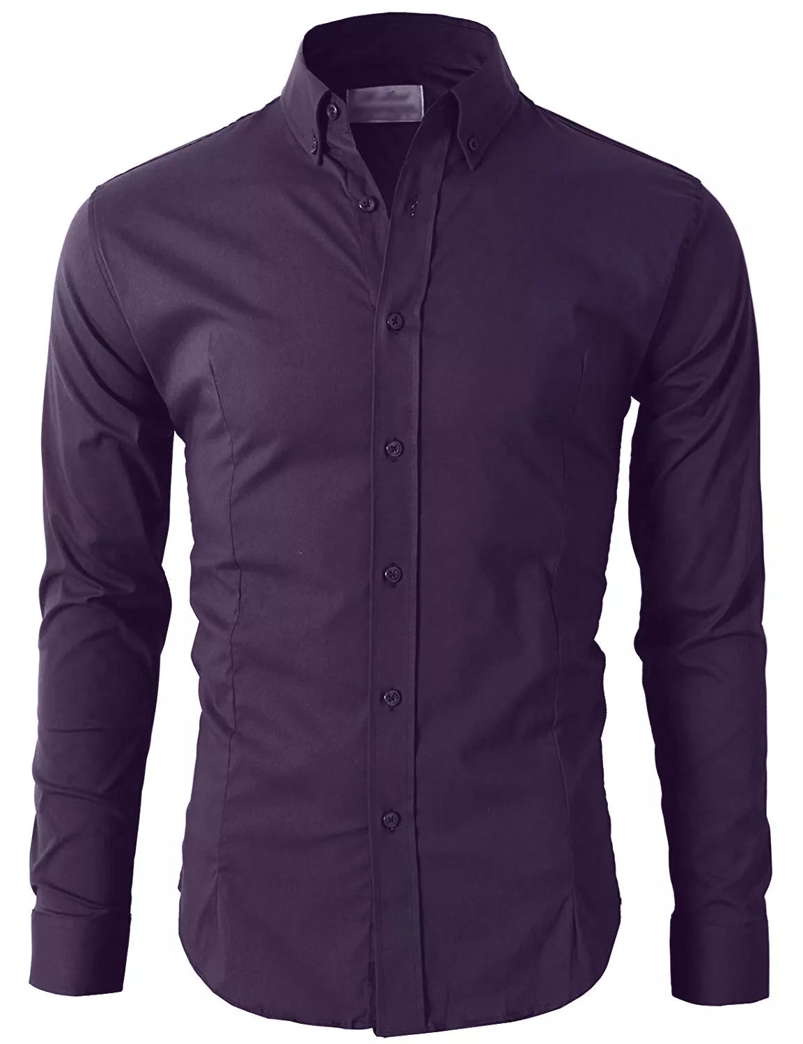 Men's Casual Shirt Button Down Slim Fit Long Sleeve Formal Shirts PS 24