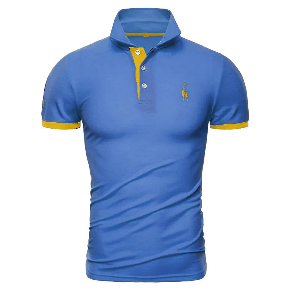 New Mens Polo Shirt T-Shirt Top Short Sleeve Contrast Colours S M L XL PL05