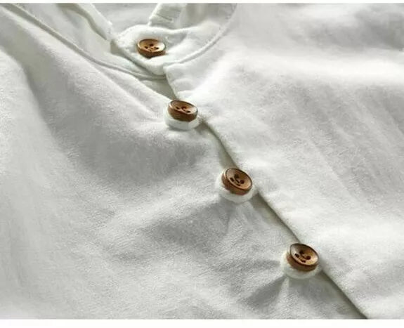 Mens Grandad Slim Fit Casual Shirts Mandarin Smart Shirt Long Sleeve Top RH07
