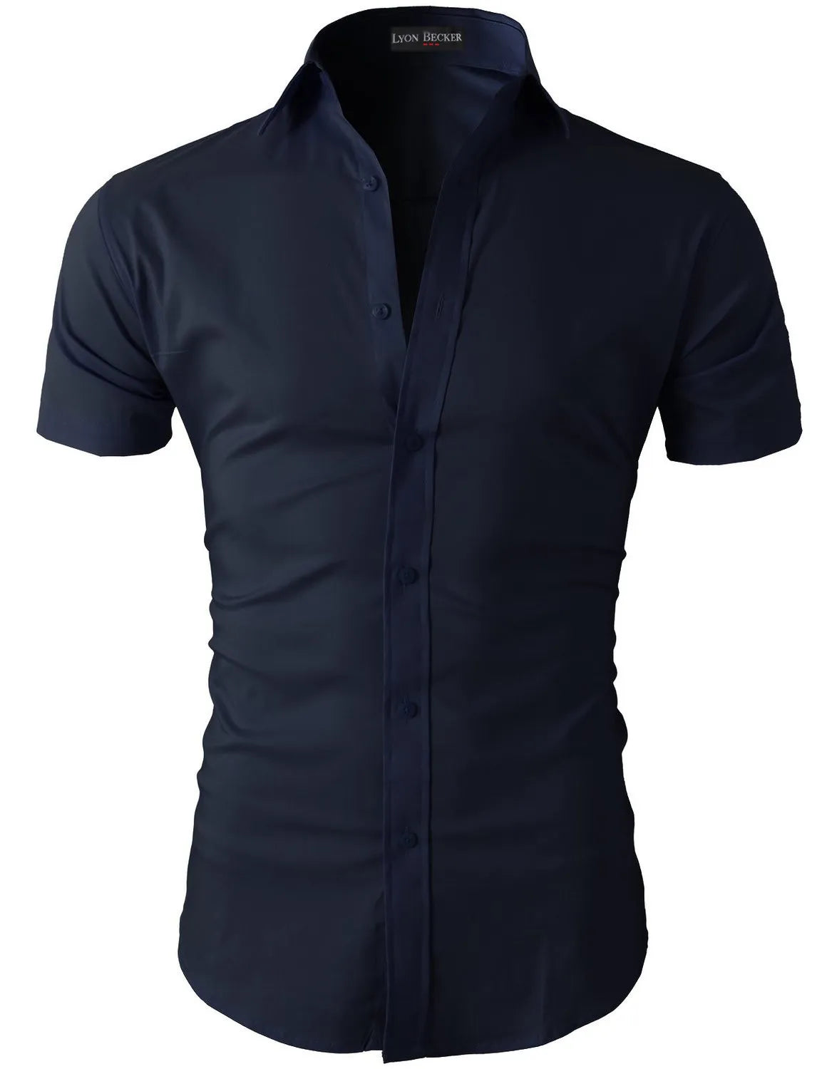 Mens Short Sleeve Shirts Casual Formal Slim Fit Shirt Top PS 05