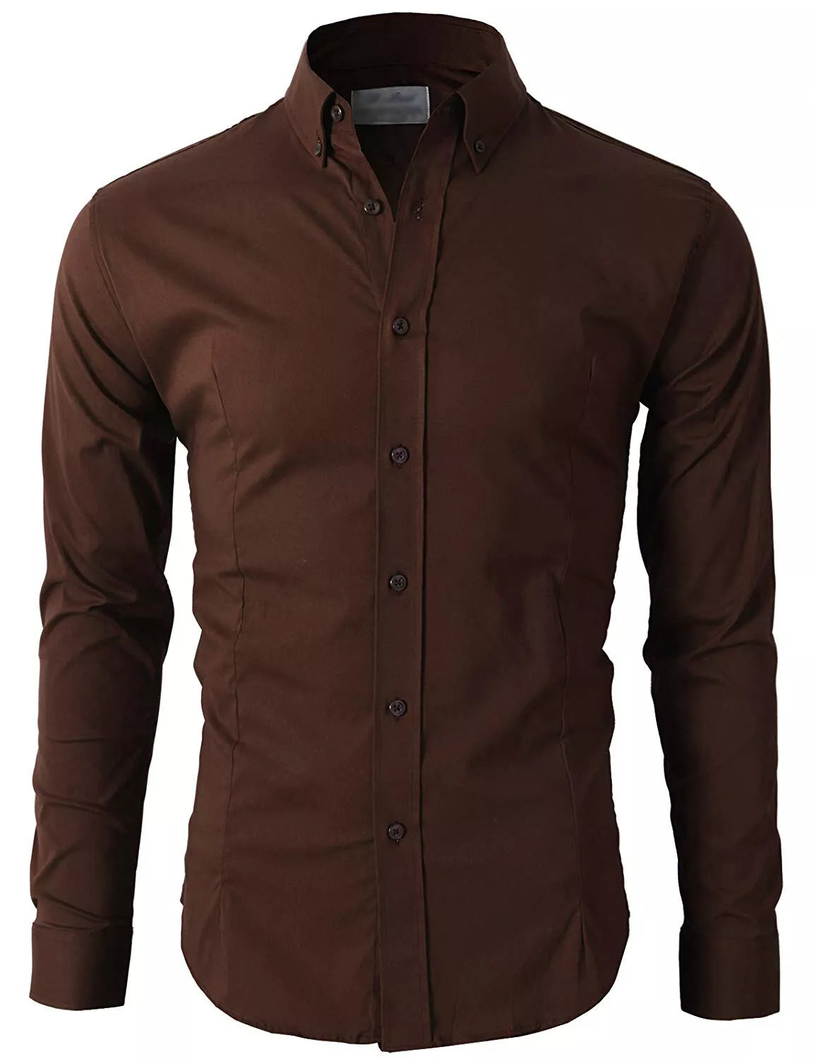 Men's Casual Shirt Button Down Slim Fit Long Sleeve Formal Shirts PS 24