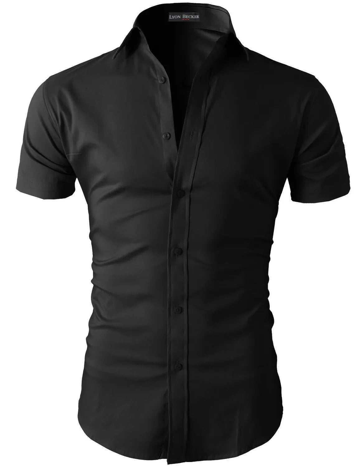 Mens Short Sleeve Shirts Casual Formal Slim Fit Shirt Top PS 05