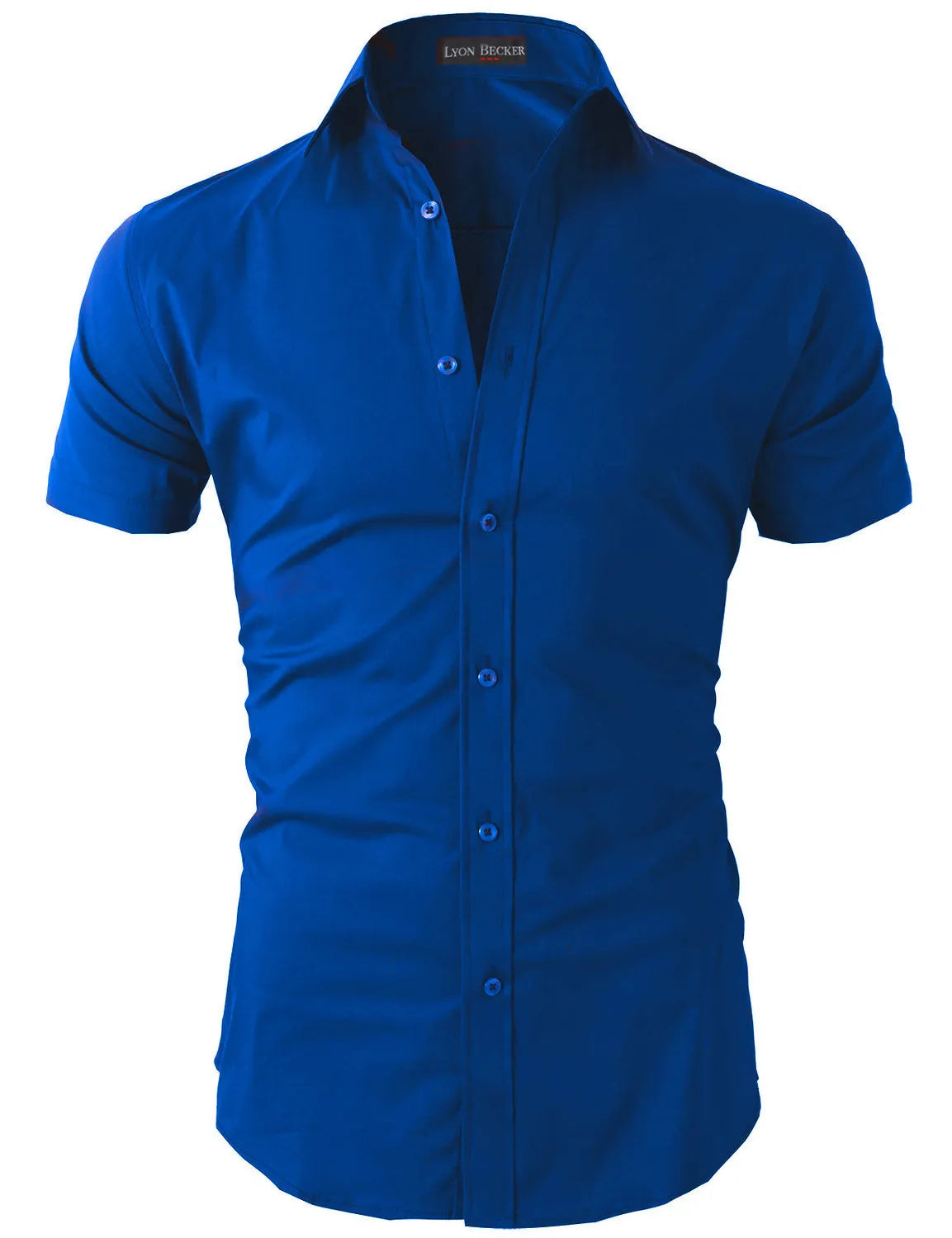 Mens Short Sleeve Shirts Casual Formal Slim Fit Shirt Top PS 05