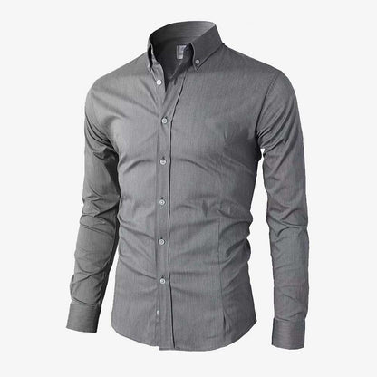 Men's Casual Shirt Button Down Slim Fit Long Sleeve Formal Shirts PS 24