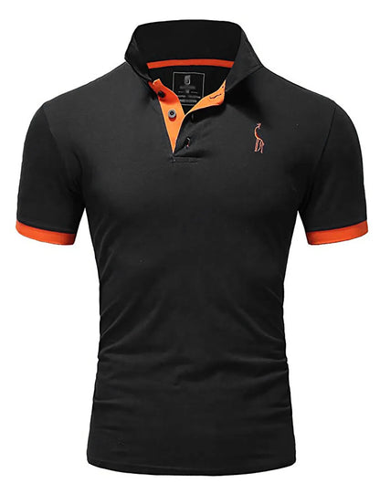 New Mens Polo Shirt T-Shirt Top Short Sleeve Contrast Colours S M L XL PL05