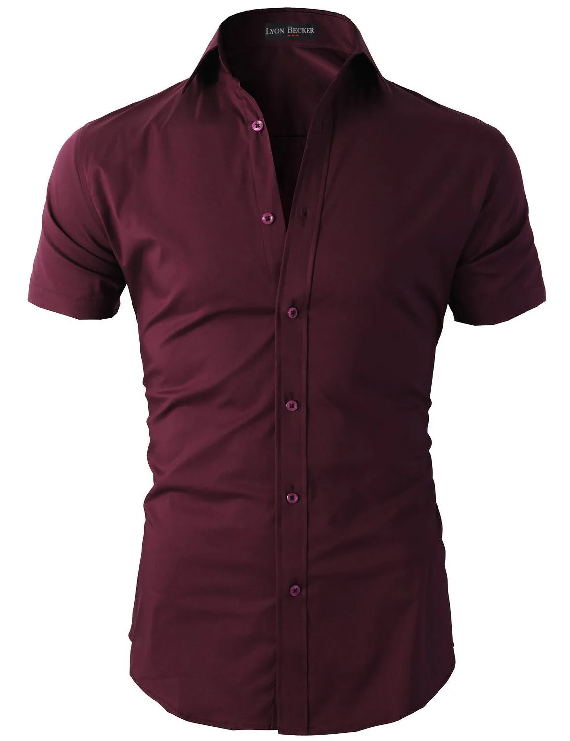 Mens Short Sleeve Shirts Casual Formal Slim Fit Shirt Top PS 05