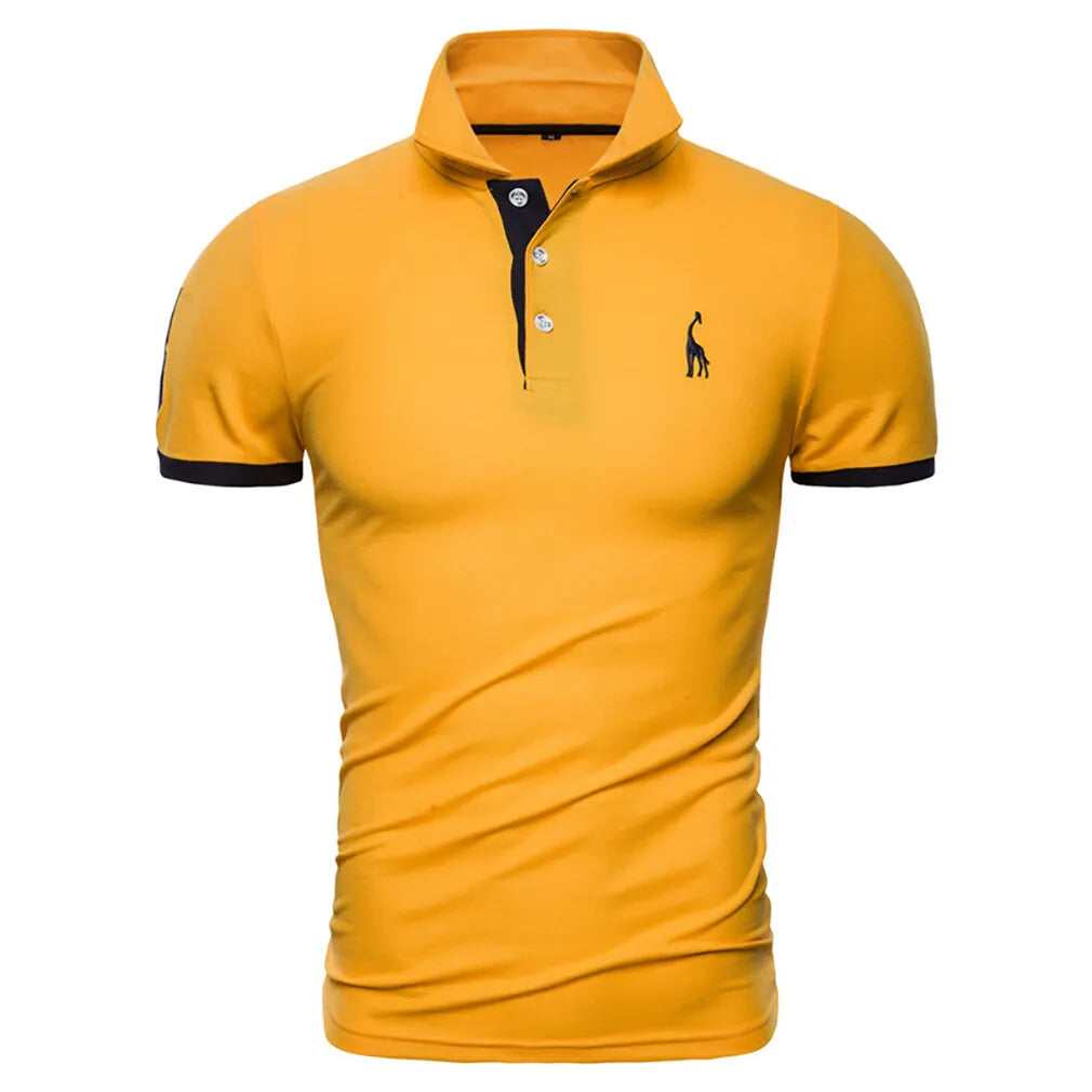 New Mens Polo Shirt T-Shirt Top Short Sleeve Contrast Colours S M L XL PL05