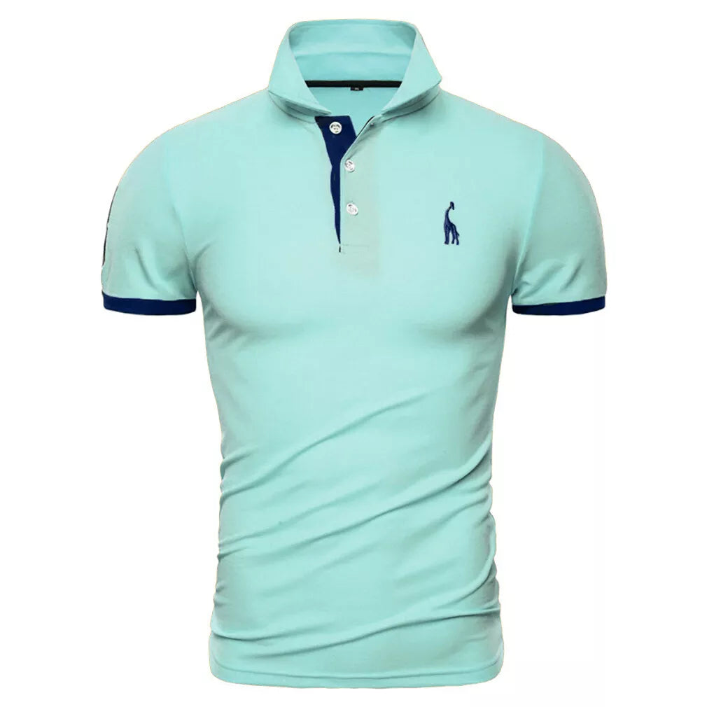 New Mens Polo Shirt T-Shirt Top Short Sleeve Contrast Colours S M L XL PL05