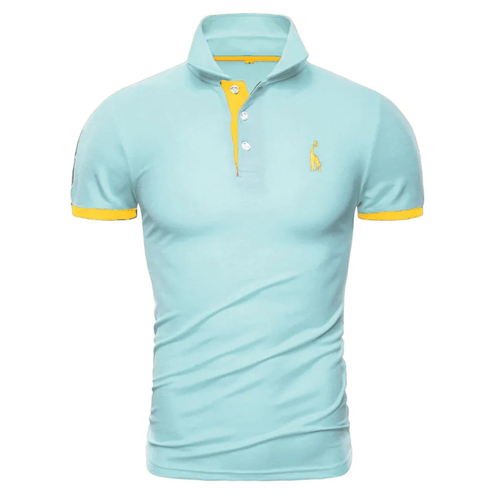 New Mens Polo Shirt T-Shirt Top Short Sleeve Contrast Colours S M L XL PL05