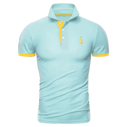 New Mens Polo Shirt T-Shirt Top Short Sleeve Contrast Colours S M L XL PL05