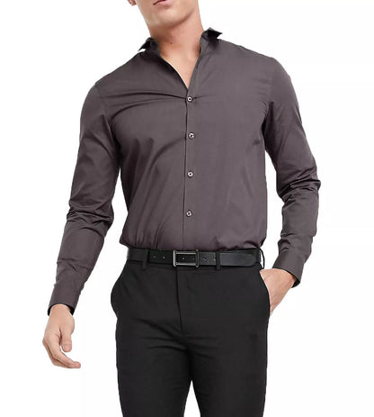 Men's Shirt Modern Slim Fit Shirts Long Sleeve Casual Formal RH13